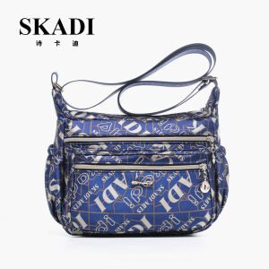 กระเป๋าผ้า Oxford Canvas Crossbody Bag ขนาดใหญ่ กระเป๋าสะพายไหล่ผู้หญิง กระเป๋าสะพายข้างแบบอเนกประสงค์ กระเป๋าถือลายพิมพ์อักษร