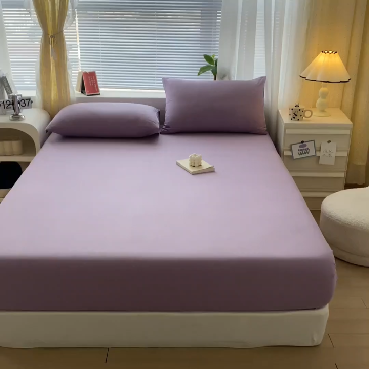 CITYNEST ผ้าปูที่นอน มี3.5ฟุต/5ฟุต/6ฟุต ผ้าปูที่นอนสีพื้น ชุด ...