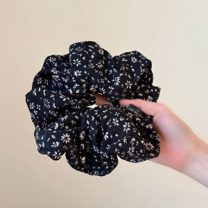 Silk Satin Elastic Hair Ties for Women High Elasticity Fluffy Small Flower Headbands Korean Style Versatile Commuting Hair Ropes