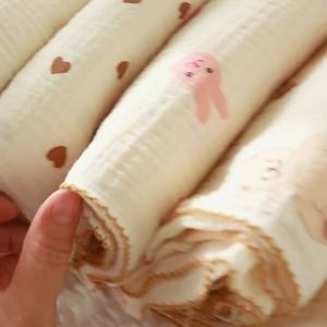 Baby Blanket Newborn Muslin Swaddle Soft Gauze Bath Towel Selimut