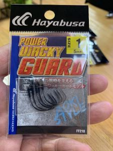 Japanese Origional Product Hayabusa Lure FINA Grass-Blocking Wacky Fishhook Ff206 Ff210 Strong Soft Worm Fishing Hook