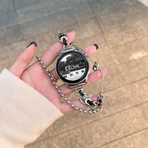 Harmony Smart Watch Punk Chain Metal Bracelet Compatible with Huawei GT6 GT5 GT4 Watch5 Smart GT3 pro Advanced Feel Watch4 3 pro Wristband GT2 for Girls Personalized Replacement Band