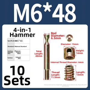 POWER&STRONG | Furniture Connector Kit Bed Assembly Parts
