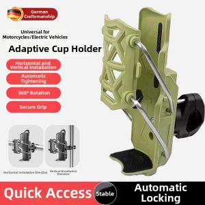 Self-Adapting Foldable Cup Holder Universal For Motorcycle Bike E-bike