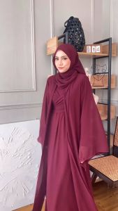 Gamis Jumbo 3 in 1 Ukuran L XL XXL 3XL 4XL paling laris muat sampai BB 100+ LD 100CM Sampai LD 140CM