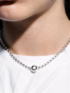 Fashionable Titanium Steel Necklace Summer New Arrival Non-Fading Allergic Personalized Wave Bead Chain Simple Luxury Clavicle Chain