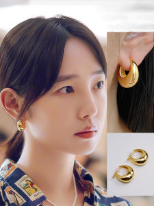 Classic Small Fat Circle Waterdrop Spiral Clip-On Earrings Women No Piercing Required Spring Summer Fashion Jewelry