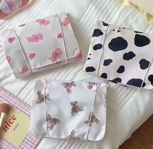 TAS TRAVEL KOSMETIK / POUCH KOSMETIK / TEMPAT SKINCARE/ TAS KOSMETIK KOREA TRAVEL COSMETIC MULTI POUCH