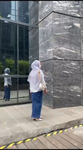 Rok Jeans Wanita Dewasa Theana Skirt - Span Denim Big Size BB 40-85 Kg BISA COD