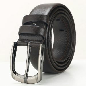 Ikat Pinggang Kulit Import Pria Dewasa Fashion Korea Terbaru Sabuk Cowok Gesper Model Jarum Oval