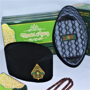 Peci Songkok Nu Wayang Kopiah Nasional Hitam Motif Nu Terbaru MENARA AGUNG Keren Kekinian Pria Anak Dan Dewasa