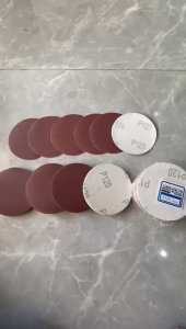 [1 Pack 1Dus 100 pcs] Amplas Bulat Velcro 4" #P120 HSS / Amplas Tempel 4 Inch Velcro Amplas Gerinda Nomor 120