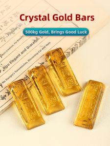 SHANDI | Wealth Attracting Yellow Crystal Gold Bar Ornament