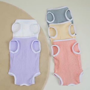 Áo chống liếm cho Chó Mèo bằng vải cotton co giãn 4 chiều - Hara Pet Store