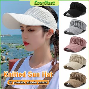 C.N. Women Summer Outdoor Beach Sunscreen Knitted Sun Hat
