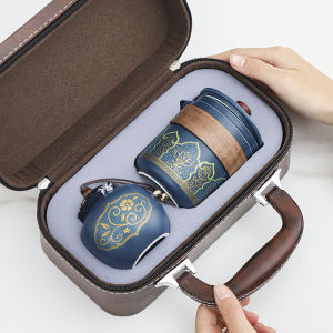Portable Travel Tea Set Gift 1 Pot and 3 Cups