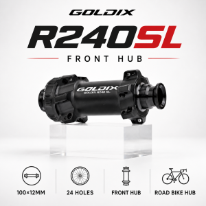 GOLDIX R240SL Ultralight Road Bike Hub 24‑Hole Center‑Lock Disc Brake 36T Ratchet 260g Lightweight for ROAD HG XDR MSR Flywheel