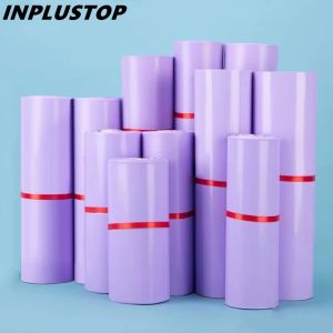 50Pcs Purple Courier Mailer Bags Packaging Poly Package Plastic Self-Adhesive Express Bag Envelope Postal Pouch Mailing