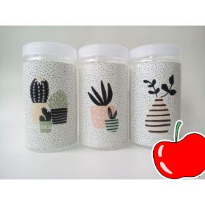 toples bumbu/kue motif cantik ukuran 1000ml(harga buat 3pcs)