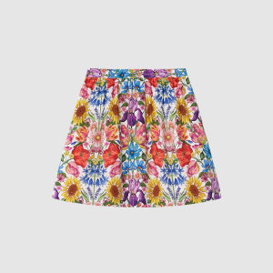 ICICLE | Children Summer Wrinkle Resistant Cotton Knee Length Skirt