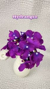 Bunga Hydrangeas Bouquet Bunga Palsu Tanaman Dekorasi Rumah Sutra Satin Hias Artificial Flower Peony