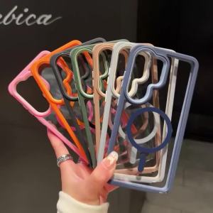 3 IN 1 Armor Clear Magnetic Case For Samsung Galaxy S26 S25 Edge S24 S23 FE S22 Ultra Plus A57 A37 A56 A06 A17 A34 A52 A55 Cover
