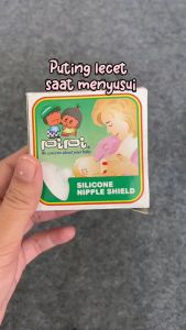 Pipi silicone nipple shield isi 1 pc / pelindung puting / tidak lecet / menyusui