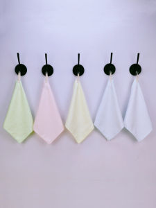 Comfortable Bamboo Fiber Baby Towel Absorbent Childrens Square Towel Kindergarten Sweat Wiping Handkerchief 23*23cm