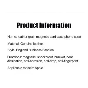 Apple 14 Leather Plated Phone Case Business Leaky