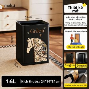 MEISD | Thùng Rác Kim Loại Phong Cách Cổ Điển