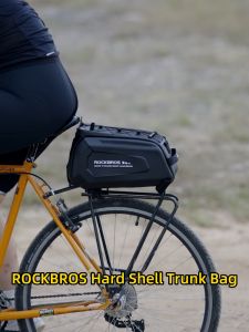 【Giao hàng địa phương】ROCKBROS vỏ cứng xe đạp thân cây túi 9L công suất lớn MTB Túi gắn sau xách tay túi đeo vai phản quang Phụ Kiện Xe Đạp