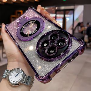 FENGNABAO | Shiny Glitter Magnet Attraction Airbag Anti-fall Phone Case