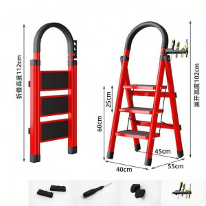 Thang Nhôm Gấp Đựng Nặng Bằng Thép Carbon