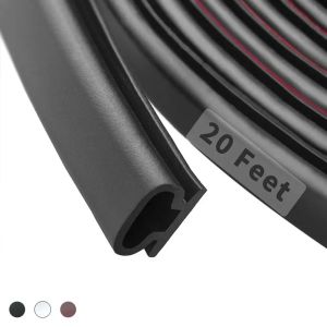 3/6M NEW Soundproofing Weather Stripping Rubber D-Shape Door Seal Strip Windproof Self-adhesive Door Frame Insulation Household