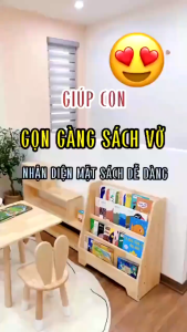 Kệ gỗ Giá Sách Cho Bé Kệ Gỗ Đa Năng Để Sách Cho Bé Trang Trí Phòng Học Giá Đựng Sách