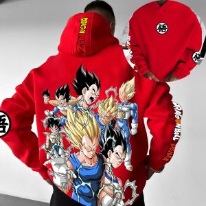 Dragon Ball Graphic Hoodie - Premium Cotton Comfort Elastic Stretch Airy Warm Stylish Print Hood for Weather Fashion
