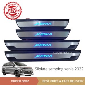 Sill Plate / Sillplate Samping All New Xenia 2022 Lampu Led Biru