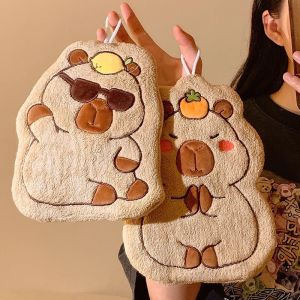 Phim hoạt hình mới khăn tay capybara treo khăn thấm phòng tắm dễ thương cho trẻ em