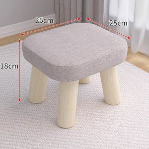 Soft Cushion Wooden Stool Square