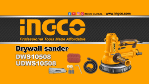 INGCO ELECTRIC DRYWALL SANDER 850W W/8PC 7" SANDING DISCS DWS10508