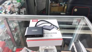 DÂY CÁP TÍN HIỆU CHUYỂN ĐỔI CỔNG TYPE-C RA CỔNG HDMI VÀ CỔNG VGA - UNITEK V124A