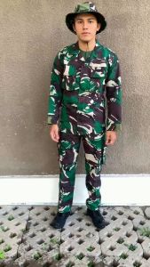 Baju Seragam Setelan Pdl TNI Malvinas Velbed Wool Sritex 888 Anti air Dan Sudah Diperkeras