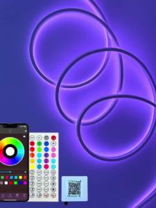 Outdoor Rgb Neon Led Lights Strip 24V 15 Meters 20 Meter 5 Meters 10M Bluetooth App Remote Control Neon Outside Christmas Light