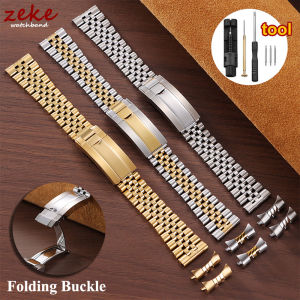 Luxury Solid Stainless Steel Watch Bracelet for Rolex DAYTONA GMT SUBMARINER Yacht-Master for Jubilee Curved Strap 20mm 22mm 21m