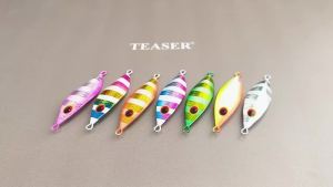 Mồi Câu Kim Loại Jig Phát Sáng UV Chậm Chìm TEASER J135 Câu Xa Dùng Cho Câu Biển Và Câu Trên Thuyền