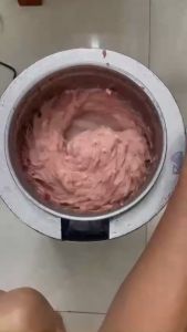 Máy xay thịt công nghiệp làm giòchả xúc xích 1100W Khung chữ A đa năng 2 lớp kèm lưỡi làm chà bông( lõi đồng 100%)