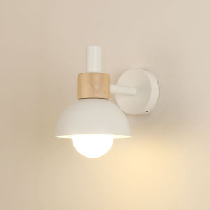 Nordic Style Creamy Bedroom Wall Lamp Modern Simple Childrens Room Corridor Balcony Creative Wall Lighting Fixtures