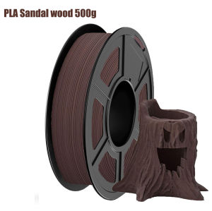 Wood PLA 3D Printer Filament Matt Surface & Low Warping Filament 4X250g Spool (Total 1kg 2.2 lbs) Accuracy 1.75mm +/- 0.02 mm