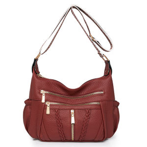 TANFAN | Soft Leather Crossbody Bag Large Capacity