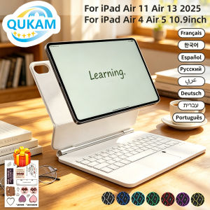 Magic Keyboard Case For iPad 11th A16 10th Air 4 5 6 Pro 11 13 M4 12.9 Wireless Backlit Trackpad Magnetic Stand Cover For Study